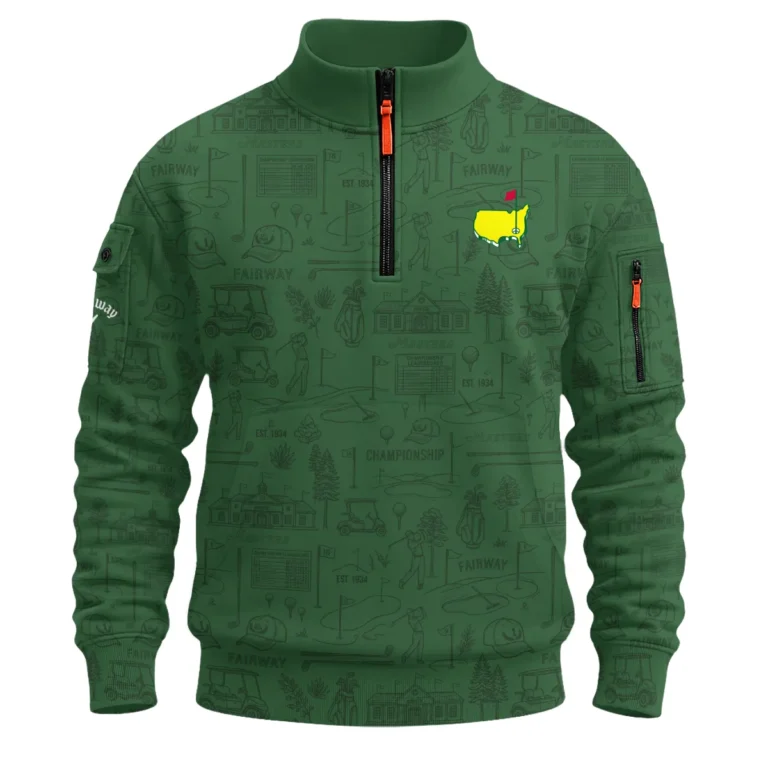 Callaway Masters Tournament Sweatshirt Zipper All Over Prints QTMT160326A1CLW-SHZ