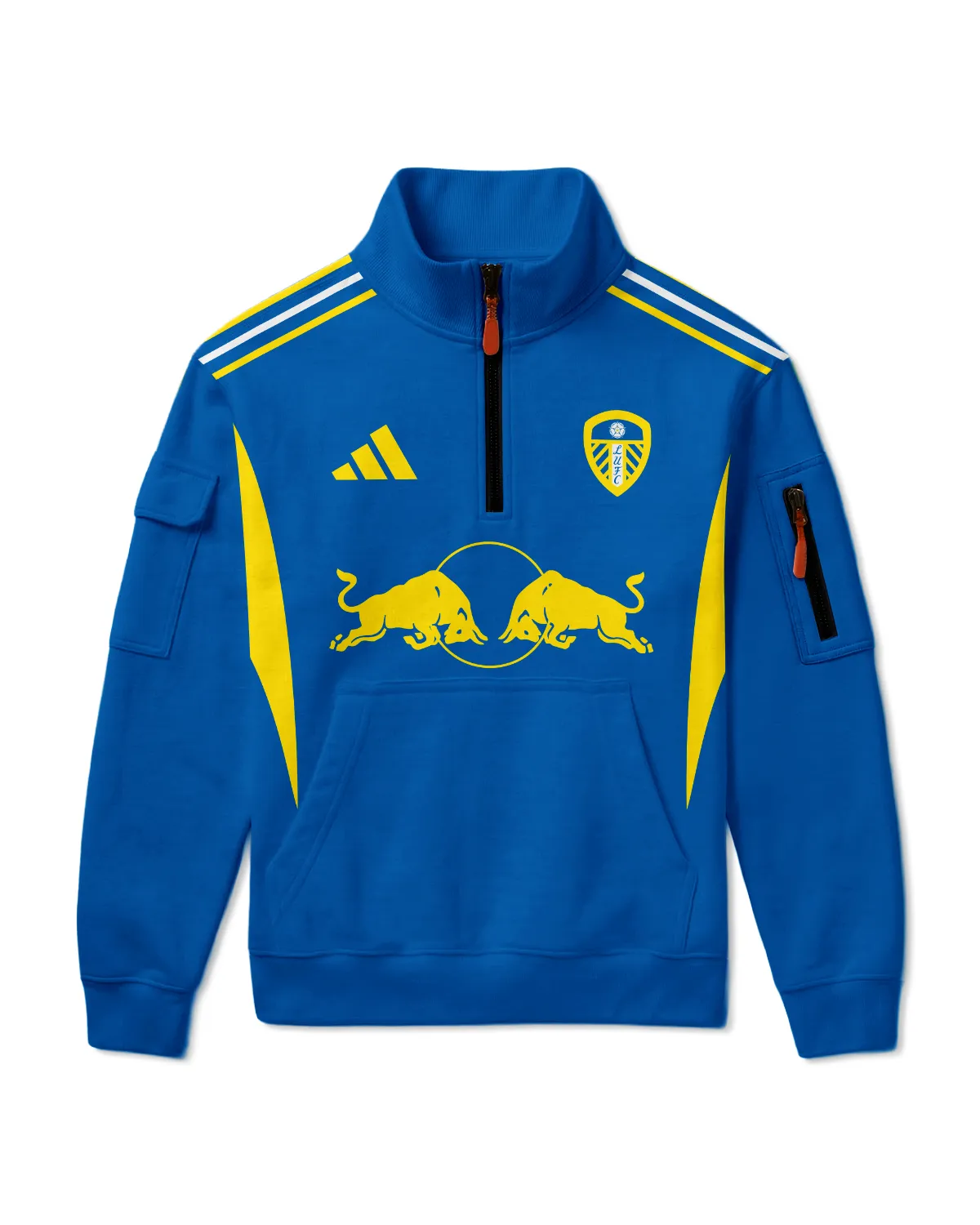 Leeds United 25/26 Away Kit Sweatshirt Zipper All Over Prints - Gift for Leeds United Fans QTVA2302LEE02-SHZ - Image 2