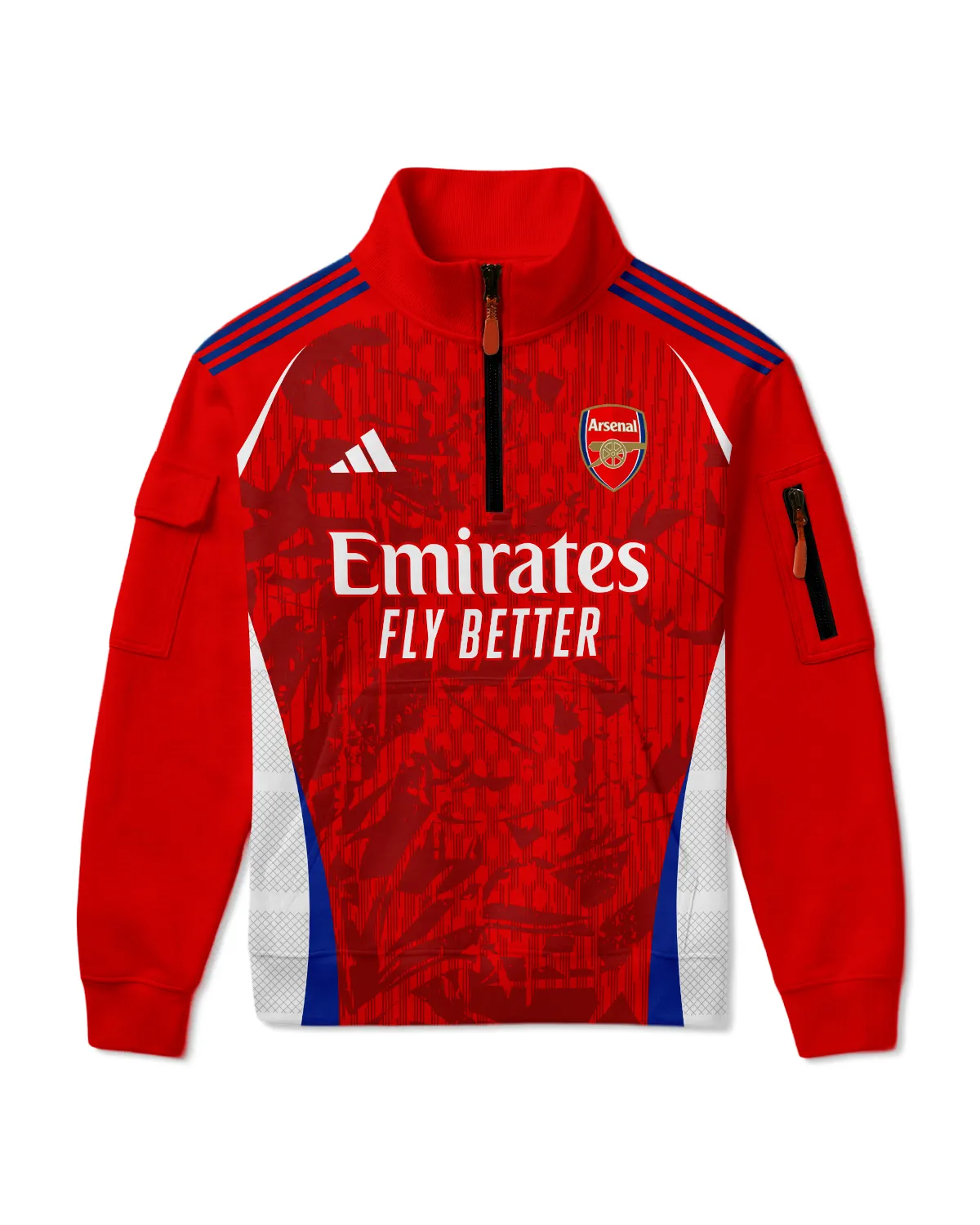 Arsenal Concept Kits Sweatshirt Zipper All Over Prints - Gift for Arsenal Fans QTVA3003ARS01-SHZ - Image 2