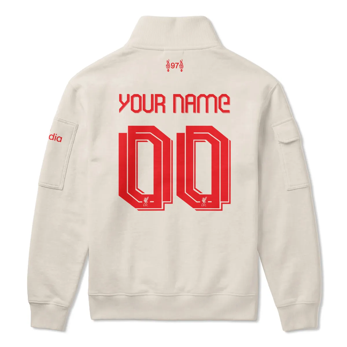 Liverpool 25/26 Away Kit Sweatshirt Zipper All Over Prints - Gift for Liverpool Fans QTLIV190326A2-SHZ - Image 3