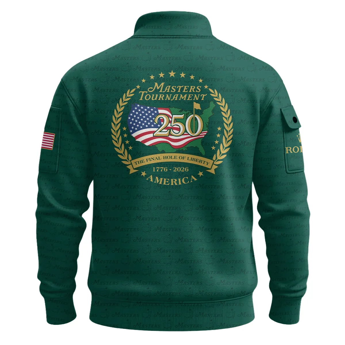 Rolex Masters Tournament America 250 Anniversary Sweatshirt Zipper QTMT040325A1ROX-SHZ - Image 2