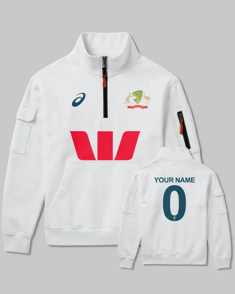 Cricket Australia Test Mens 25/26 Sweatshirt Zipper All Over Prints - Gift for Australia Fans QTCK300326AA3-SHZ
