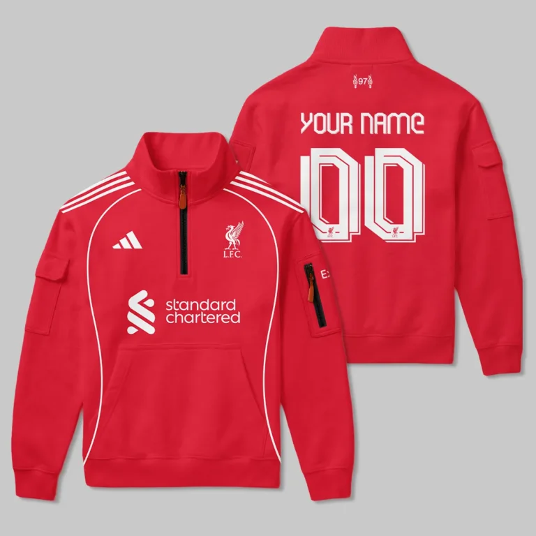 Liverpool 25/26 Home Kit Sweatshirt Zipper All Over Prints - Gift for Liverpool Fans QTLIV190326A1-SHZ