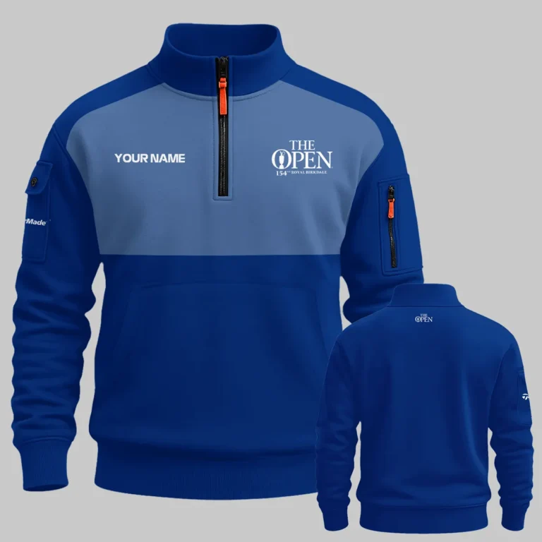 TaylorMade The 154th Open at Royal Birkdale Sweatshirt Zipper All Over Prints - Gift for Golf Fans QTTOP240326A2BLUTM-SHZ