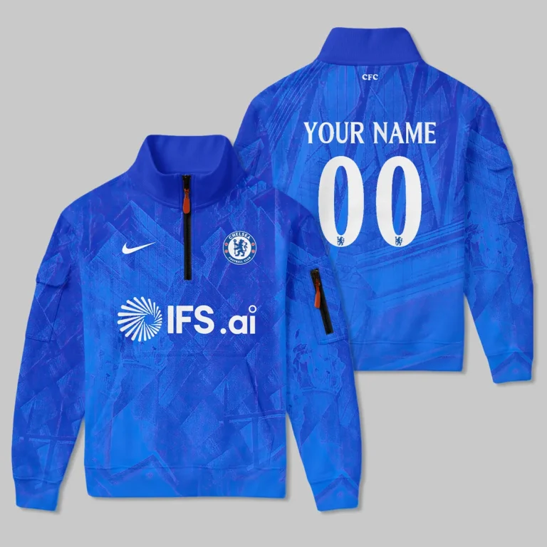 Chelsea 25/26 Home Kit Sweatshirt Zipper All Over Prints - Gift for Chelsea Fans QTVA1903CHE02-SHZ