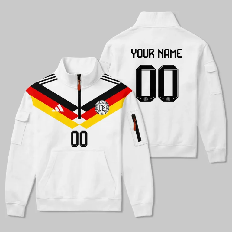 Germany 25/26 Home Kit Sweatshirt Zipper All Over Prints - Gift for Germany Fans QTVA2003GER2-SHZ
