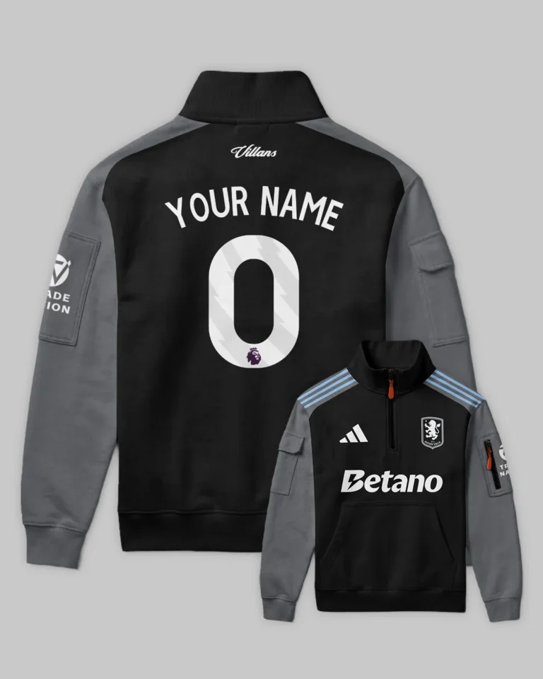 Aston Villa 25/26 Away Kit Sweatshirt Zipper All Over Prints - Gift for Aston Villa Fans QTVA2302AVL02-SHZ