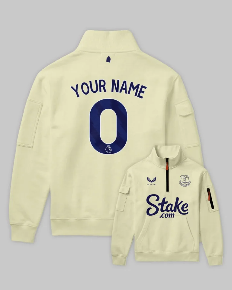 Everton 25/26 Away Kit Sweatshirt Zipper All Over Prints - Gift for Everton Fans QTVA2302EVE02-SHZ