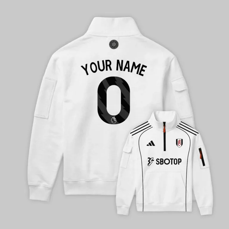 Fulham 25/26 Home Kit Sweatshirt Zipper All Over Prints - Gift for Fulham Fans QTVA2302FUL01-SHZ
