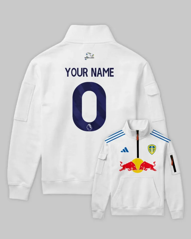 Leeds United 25/26 Home Kit Sweatshirt Zipper All Over Prints - Gift for Leeds United Fans QTVA2302LEE01-SHZ
