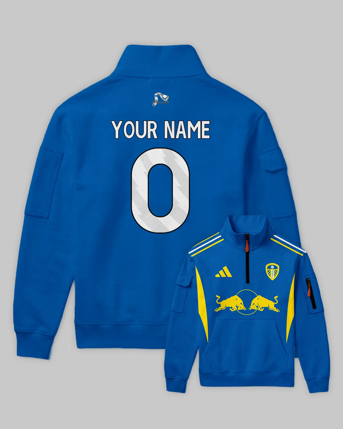 Leeds United 25/26 Away Kit Sweatshirt Zipper All Over Prints - Gift for Leeds United Fans QTVA2302LEE02-SHZ
