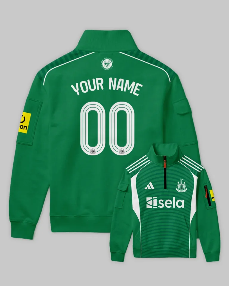 Newcastle United 25/26 Away Kit Sweatshirt Zipper All Over Prints - Gift for Newcastle United Fans QTVA2302NEW02-SHZ