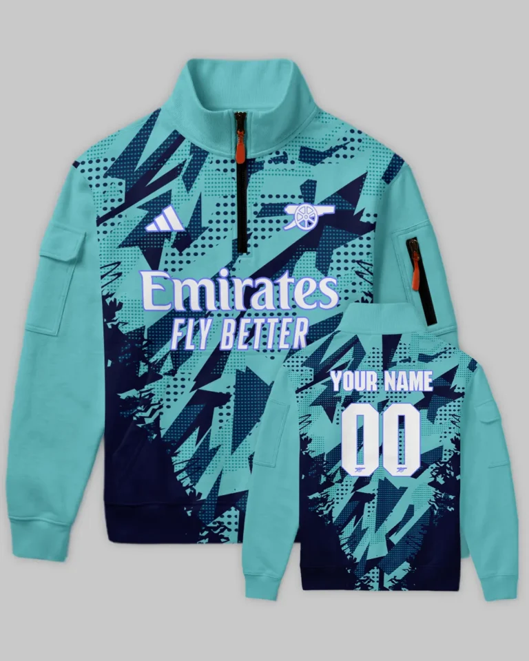 Arsenal Concept Kits Sweatshirt Zipper All Over Prints - Gift for Arsenal Fans QTVA3003ARS02-SHZ
