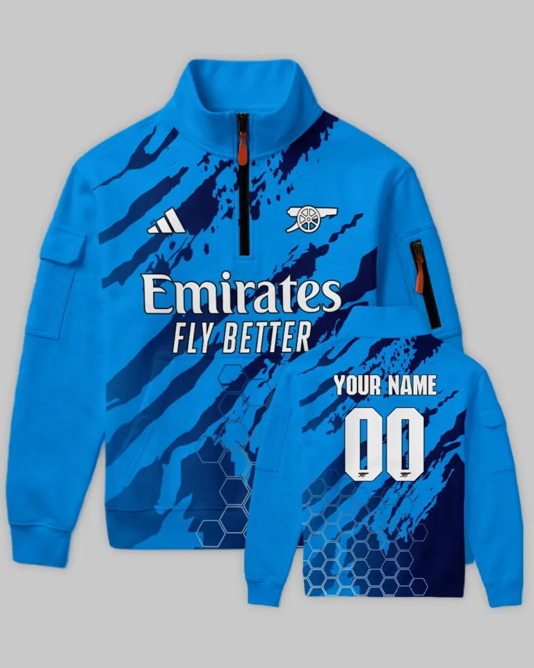 Arsenal Concept Kits Sweatshirt Zipper All Over Prints - Gift for Arsenal Fans QTVA3003ARS03-SHZ