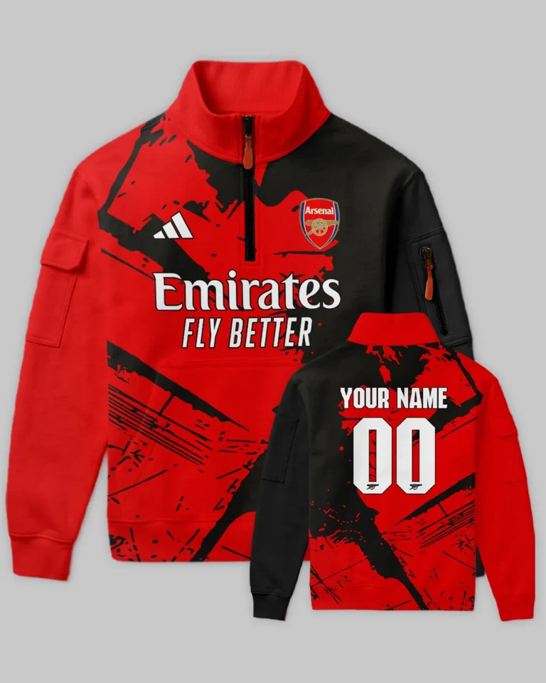 Arsenal Concept Kits Sweatshirt Zipper All Over Prints - Gift for Arsenal Fans QTVA3003ARS05-SHZ