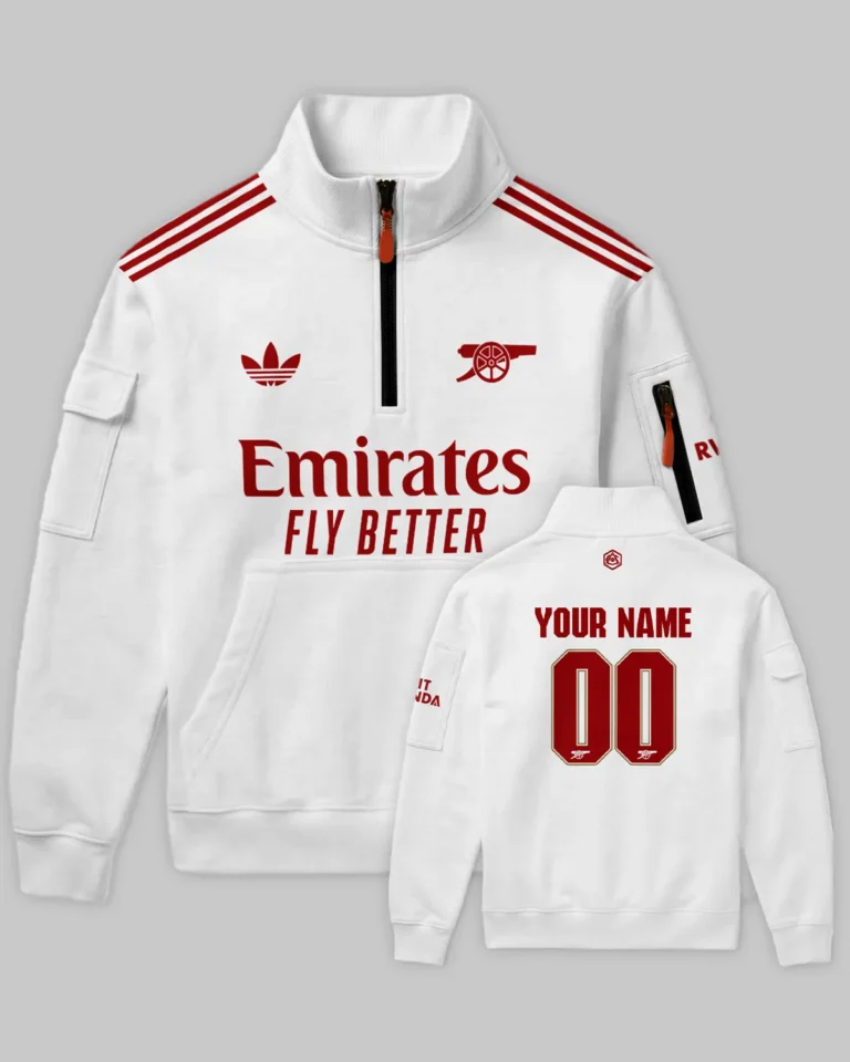 Arsenal Third Kit Sweatshirt Zipper All Over Prints - Gift for Arsenal Fans QTVA3003ARS06-SHZ