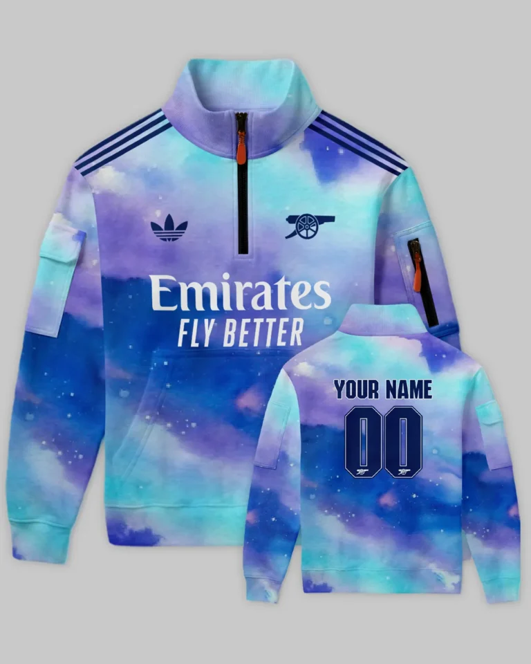 Arsenal Concept Kits Sweatshirt Zipper All Over Prints - Gift for Arsenal Fans QTVA3003ARS07-SHZ