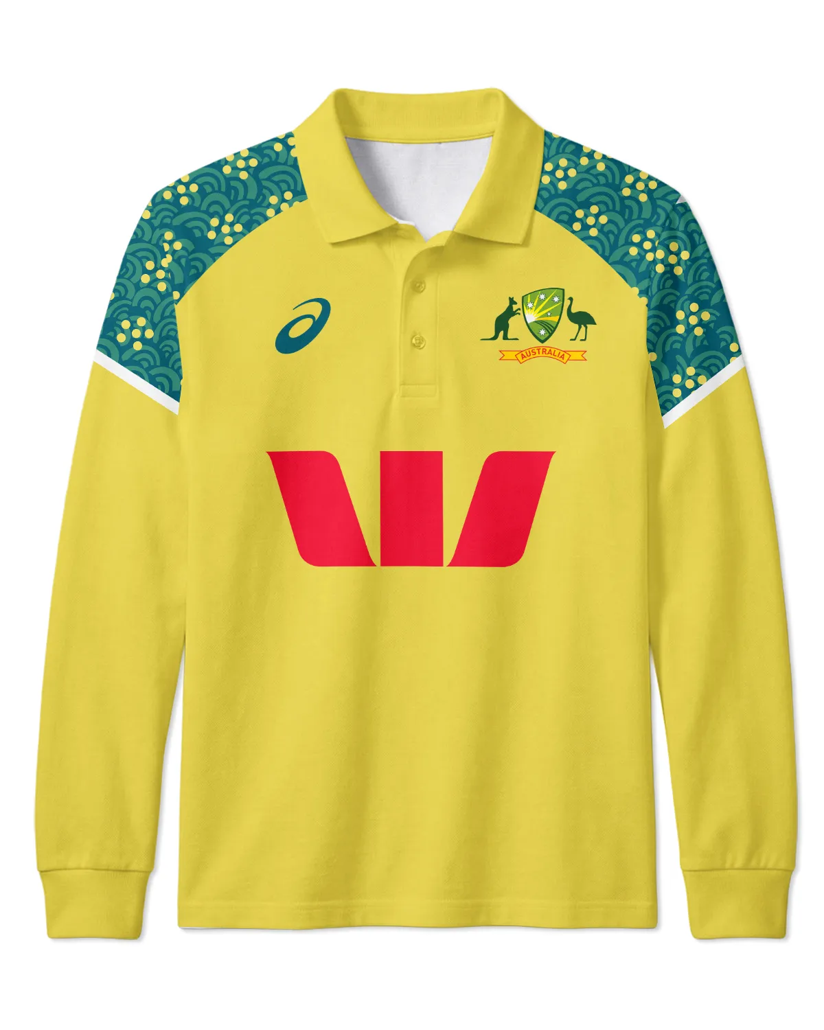 Cricket Australia ODI Mens 25/26 Long Polo All Over Prints - Gift for Australia Fans QTCK300326AA1-LPL - Image 2