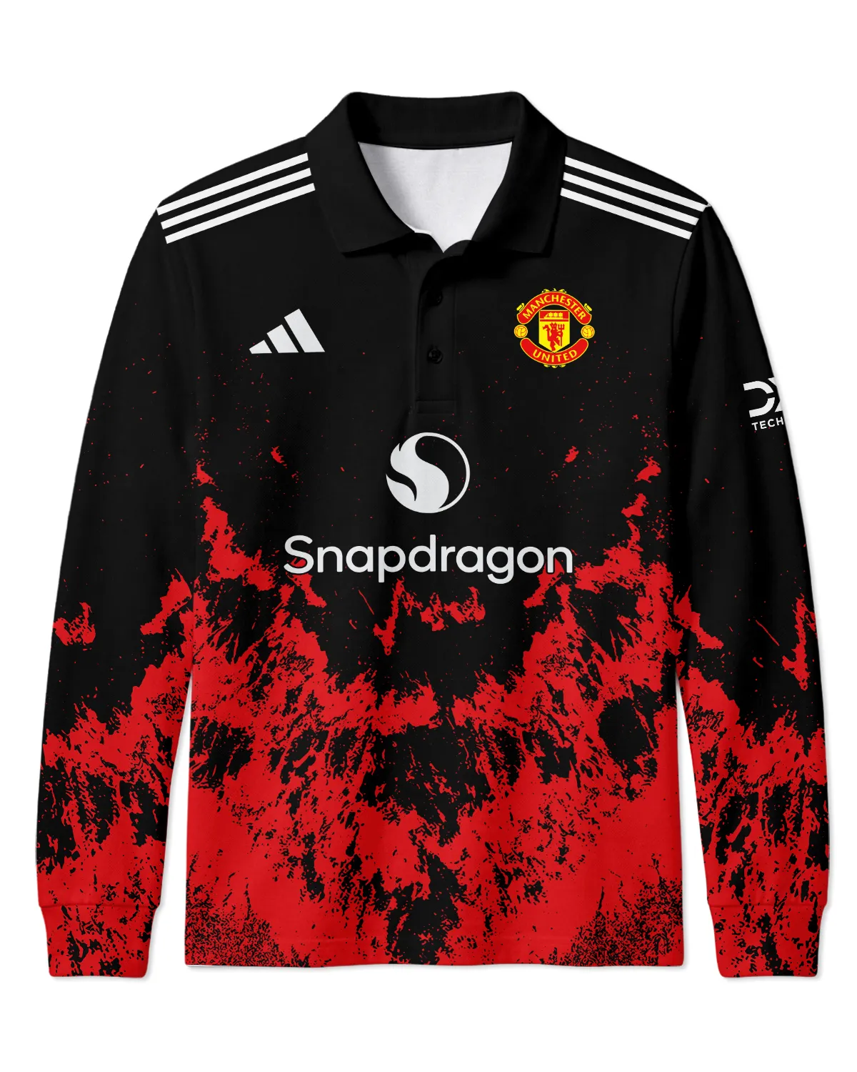 Manchester United Concept Kits Long Polo All Over Prints - Gift for Manchester United Fans QTMUN300326A2-LPL - Image 2