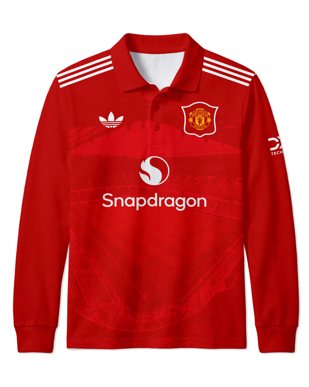 Manchester United Concept Kits Long Polo All Over Prints - Gift for Manchester United Fans QTMUN300326A4-LPL - Image 2