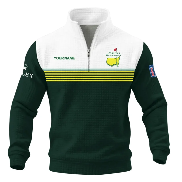 Rolex Masters Tournament Quarter Zip Quilted Waffle All Over Prints QTMT030225A1ROX-QZW