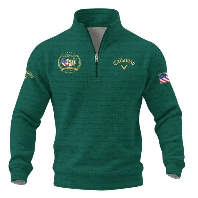 Callaway Masters Tournament America 250 Anniversary Quarter Zip Quilted Waffle QTMT040325A1CLW-QZW