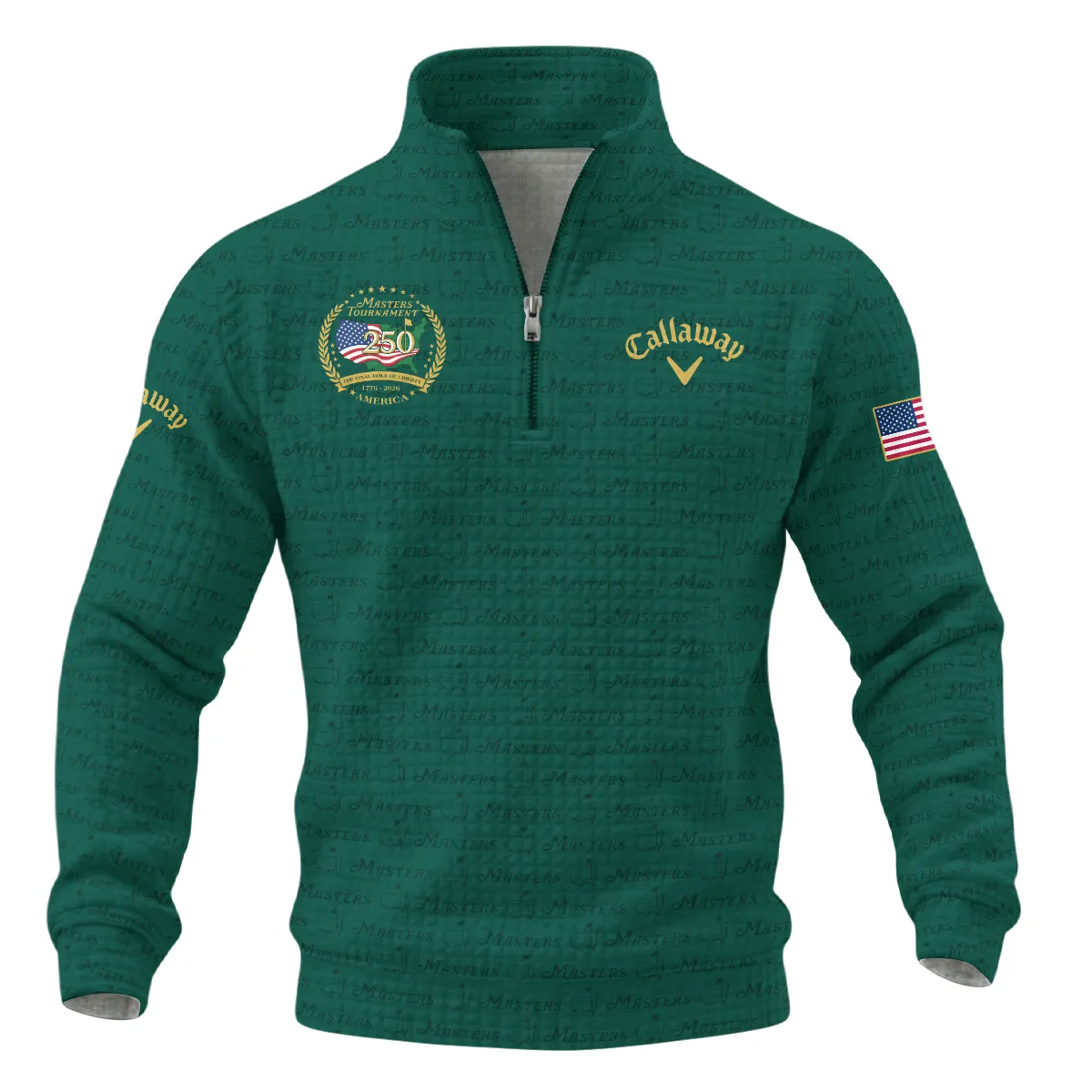 Callaway Masters Tournament America 250 Anniversary Quarter Zip Quilted Waffle QTMT040325A1CLW-QZW