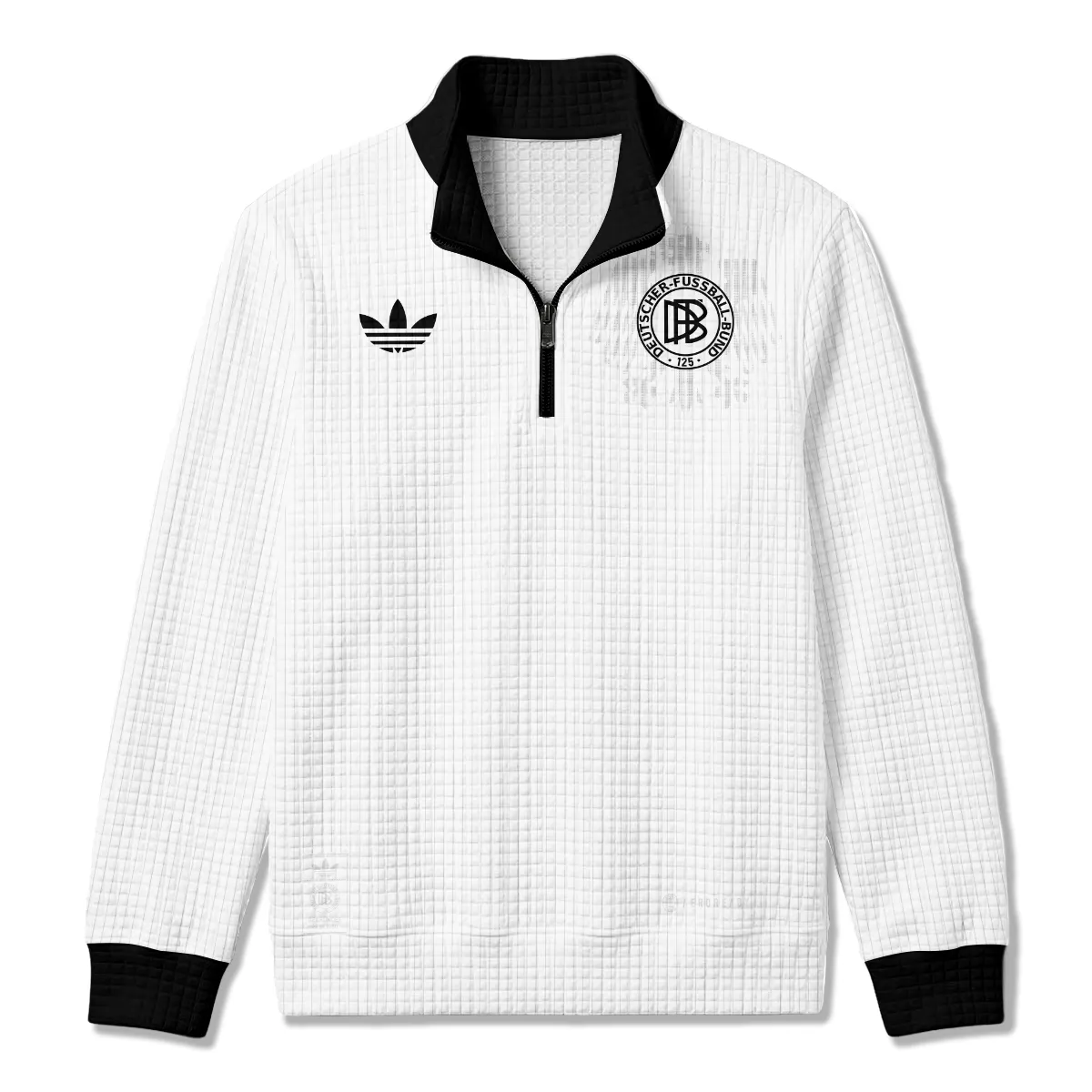 DFB 125th Anniversary Quarter Zip Quilted Waffle All Over Prints - Gift for Germany Fans QTGER200326A1-YVF - Image 2