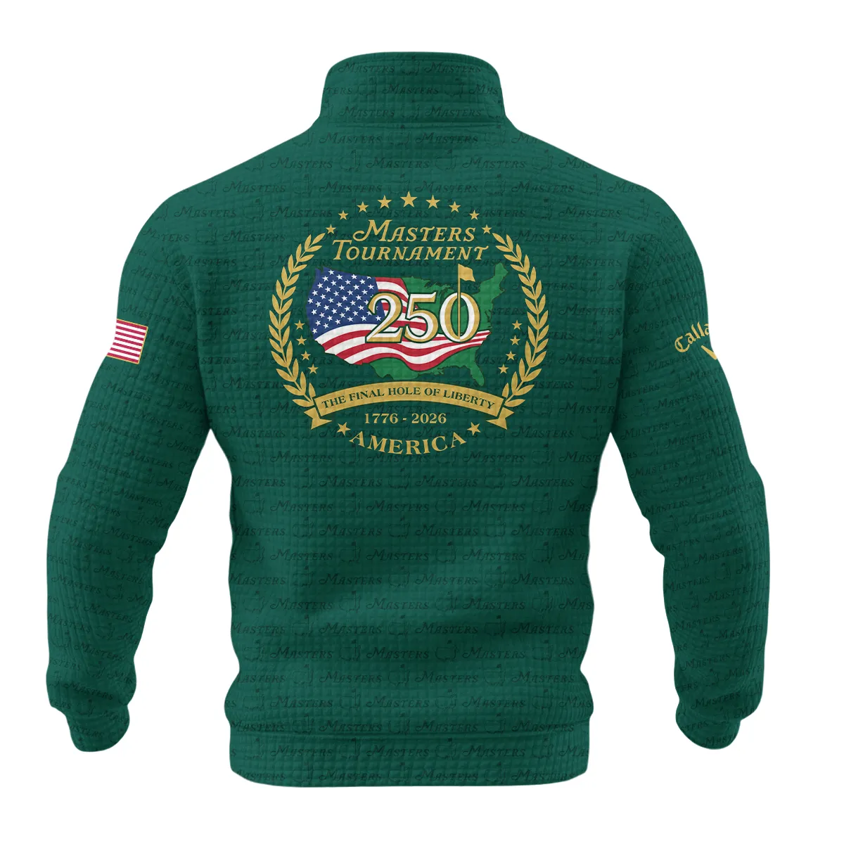 Callaway Masters Tournament America 250 Anniversary Quarter Zip Quilted Waffle QTMT040325A1CLW-QZW - Image 2