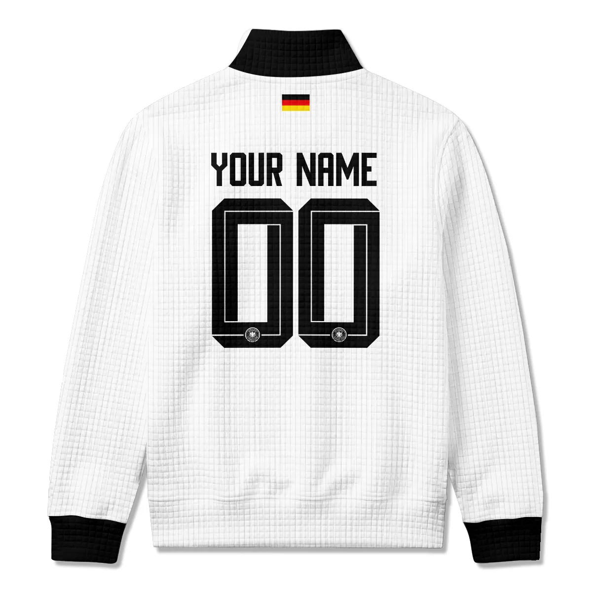 DFB 125th Anniversary Quarter Zip Quilted Waffle All Over Prints - Gift for Germany Fans QTGER200326A1-YVF - Image 3