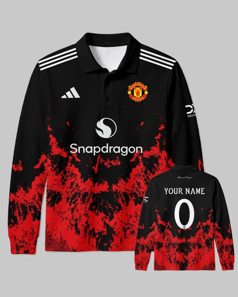 Manchester United Concept Kits Long Polo All Over Prints - Gift for Manchester United Fans QTMUN300326A2-LPL