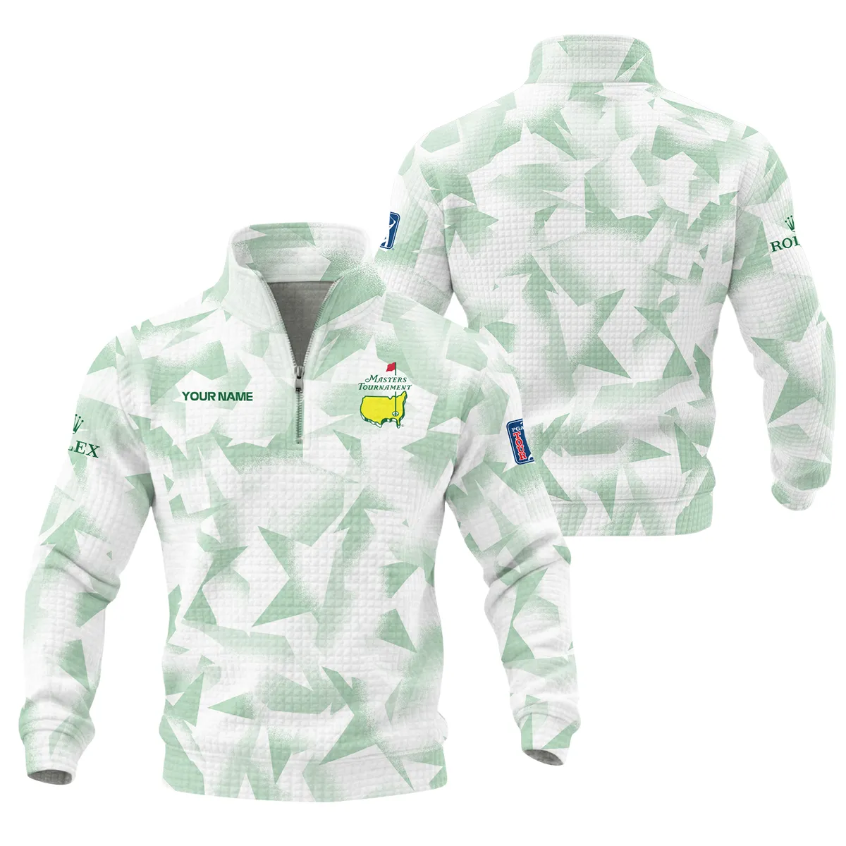 Rolex Masters Tournament Quarter Zip Quilted Waffle All Over Prints QTMT030225A3ROX-QZW - Image 3