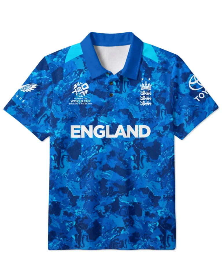Cricket England 2026 Women's T20 World Cup Polo Shirt All Over Prints - Gift for England Fans QTCK020426ENGA3-PL