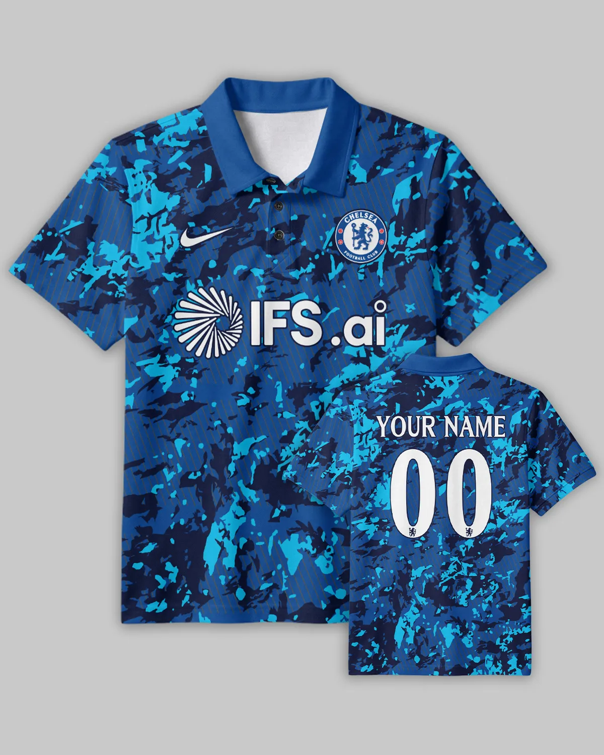 Chelsea Concept Kits Polo Shirt All Over Prints - Gift for Chelsea Fans QTVA0104CHE02-PL