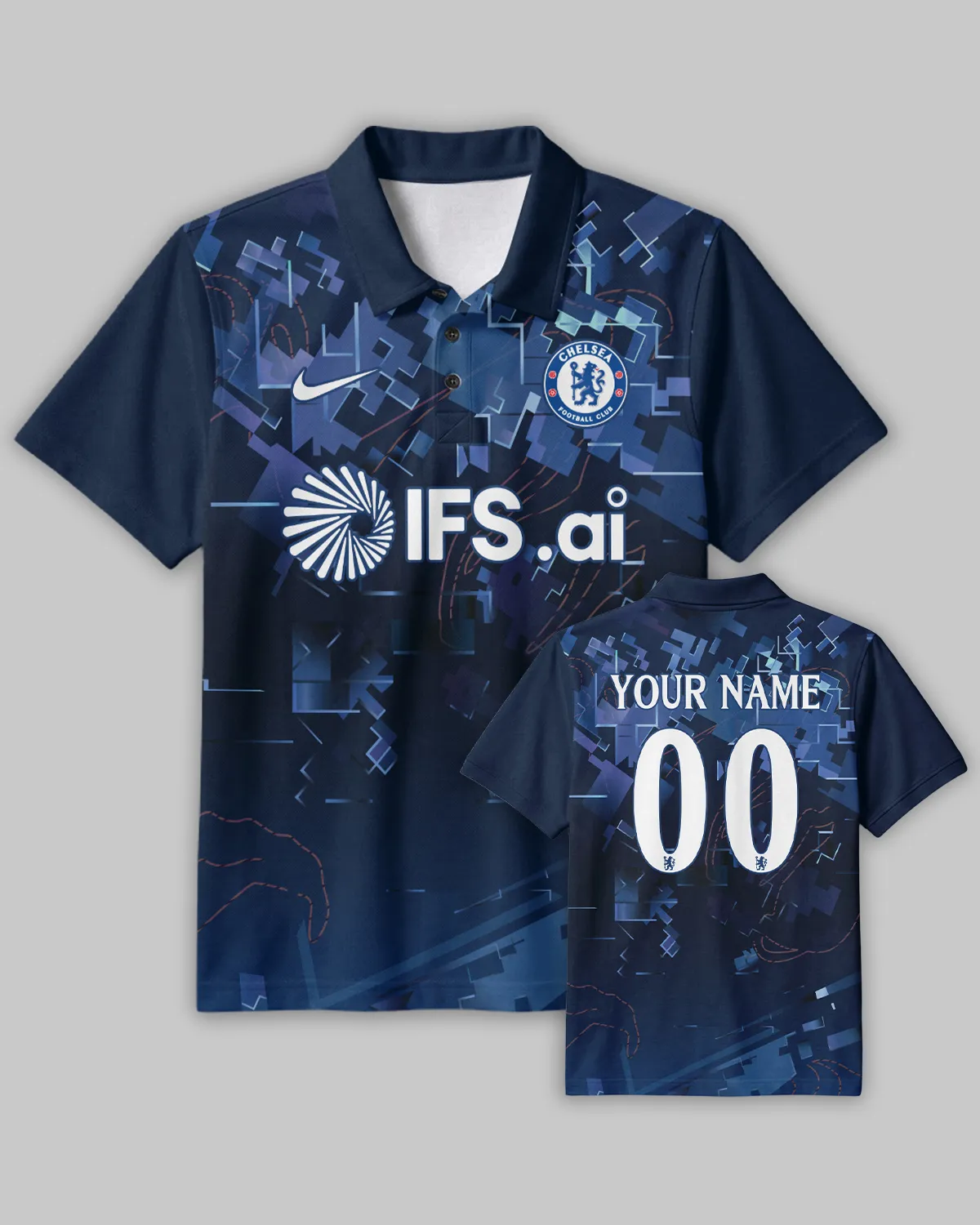 Chelsea Concept Kits Polo Shirt All Over Prints - Gift for Chelsea Fans QTVA0104CHE05-PL