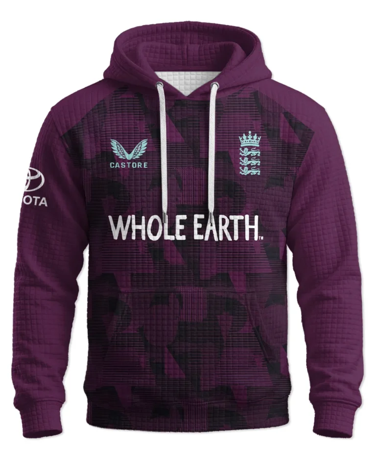 Cricket England 25/26 Pro Training Hoodie Quilted Waffle All Over Prints - Gift for England Fans QTCK020426ENGA6-HQW