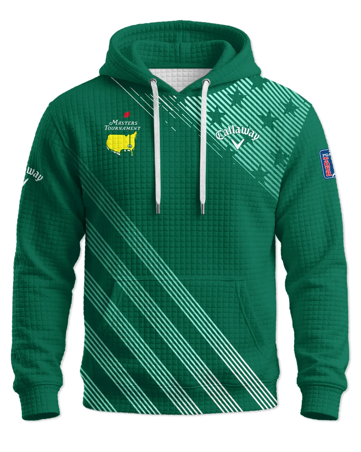 Callaway Masters Tournament Hoodie Quilted Waffle All Over Prints - Gift for Golf Fans QTMT010426A2CLW-HQW - Image 2