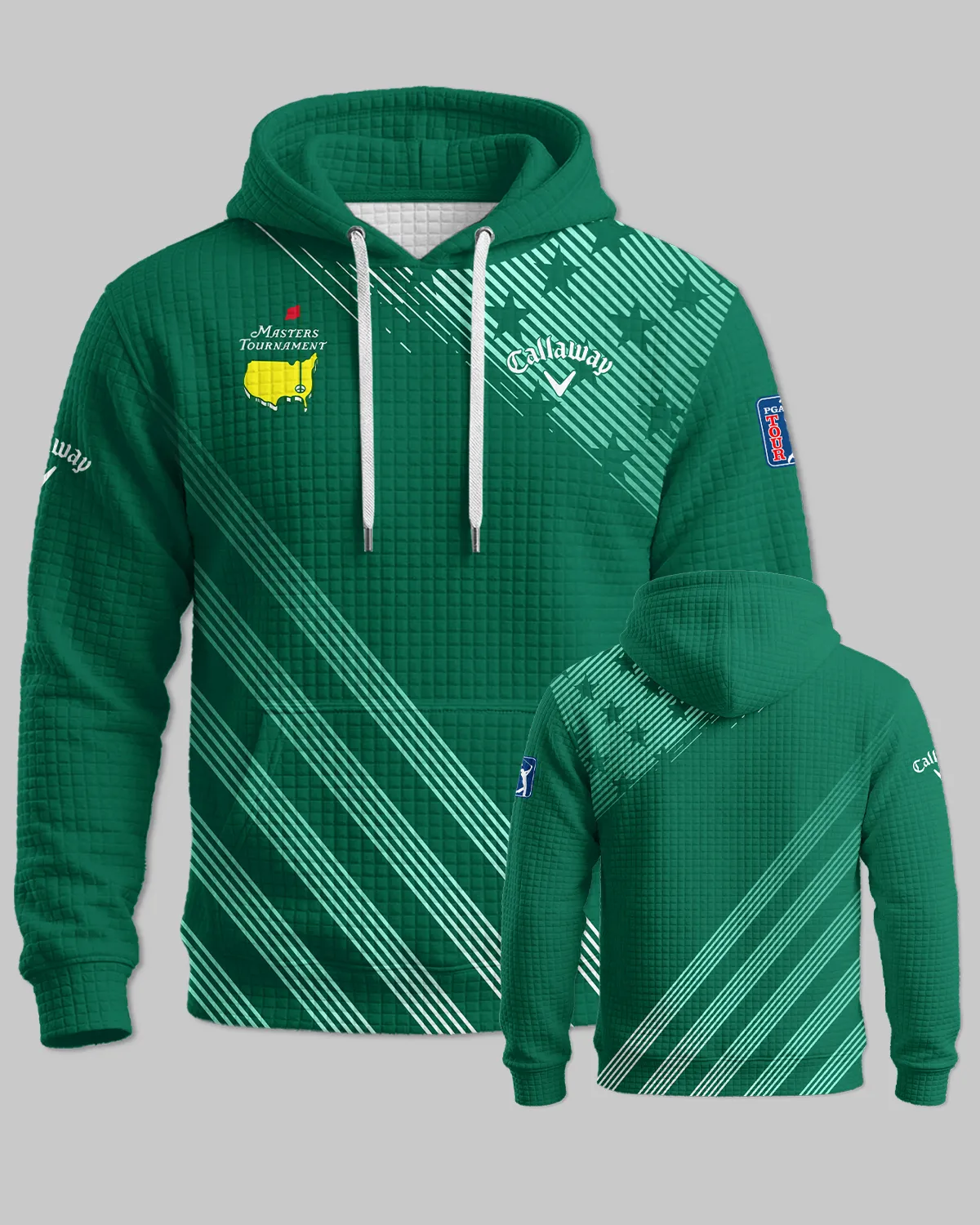 Callaway Masters Tournament Hoodie Quilted Waffle All Over Prints - Gift for Golf Fans QTMT010426A2CLW-HQW