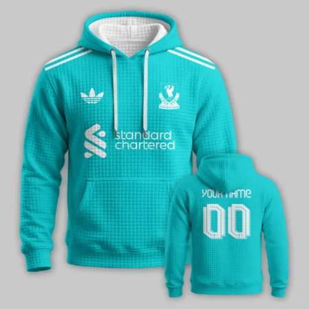 Liverpool Third Kit Hoodie Quilted Waffle All Over Prints - Gift for Liverpool Fans QTVA0404LIV01-HQW