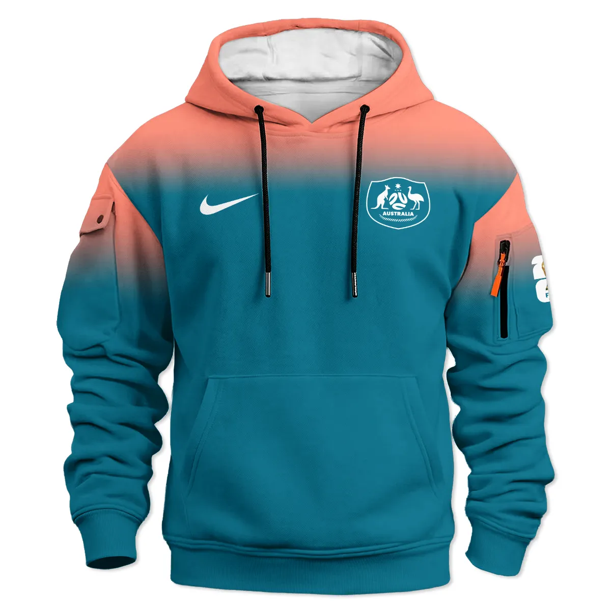 Australia Match Away 2026/27Jersey Cargo Hoodie All Over Prints - Gift for Australia Fans QTAU030426A7-LGE - Image 2