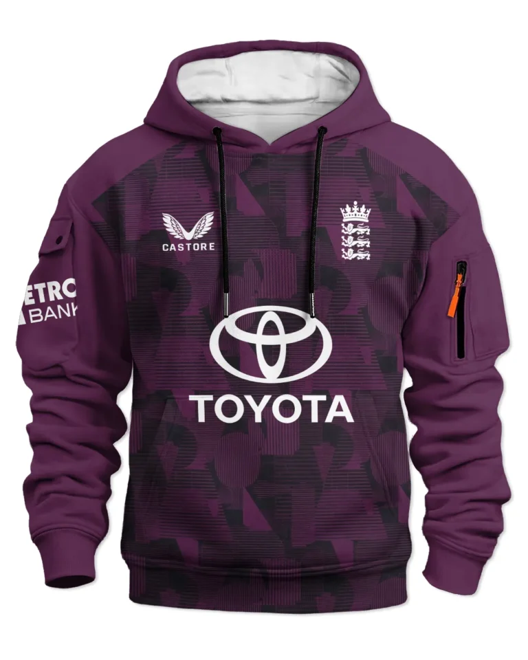 Cricket England 2026 Women's T20 World Cup Cargo Hoodie All Over Prints - Gift for England Fans QTCK020426ENGA5-LGE