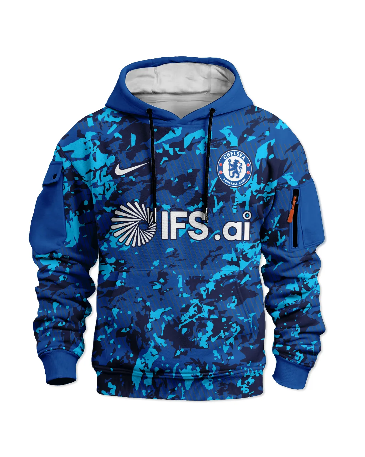 Chelsea Concept Kits Cargo Hoodie All Over Prints - Gift for Chelsea Fans QTVA0104CHE02-LGE - Image 2