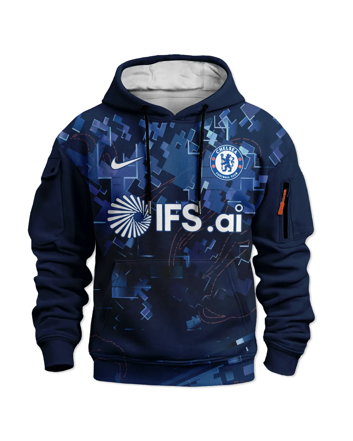 Chelsea Concept Kits Cargo Hoodie All Over Prints - Gift for Chelsea Fans QTVA0104CHE05-LGE - Image 2