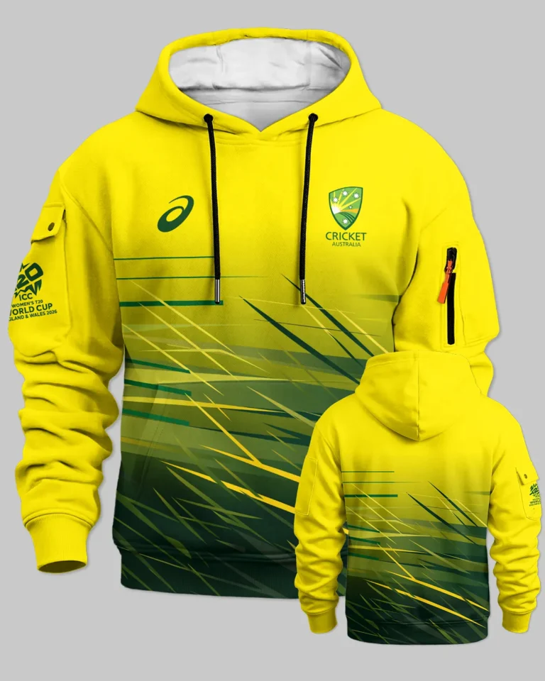 Cricket Australia 2026 Women's T20 World Cup Cargo Hoodie All Over Prints - Gift for Australia Fans QTCK010426A2-LGE