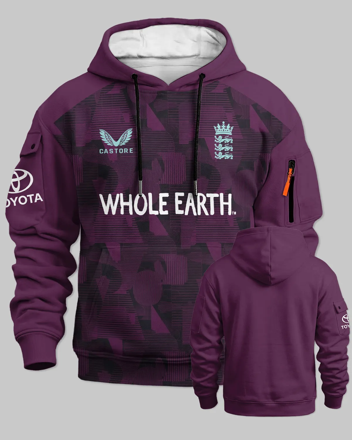 Cricket England 25/26 Pro Training Cargo Hoodie All Over Prints - Gift for England Fans QTCK020426ENGA6-LGE - Image 3