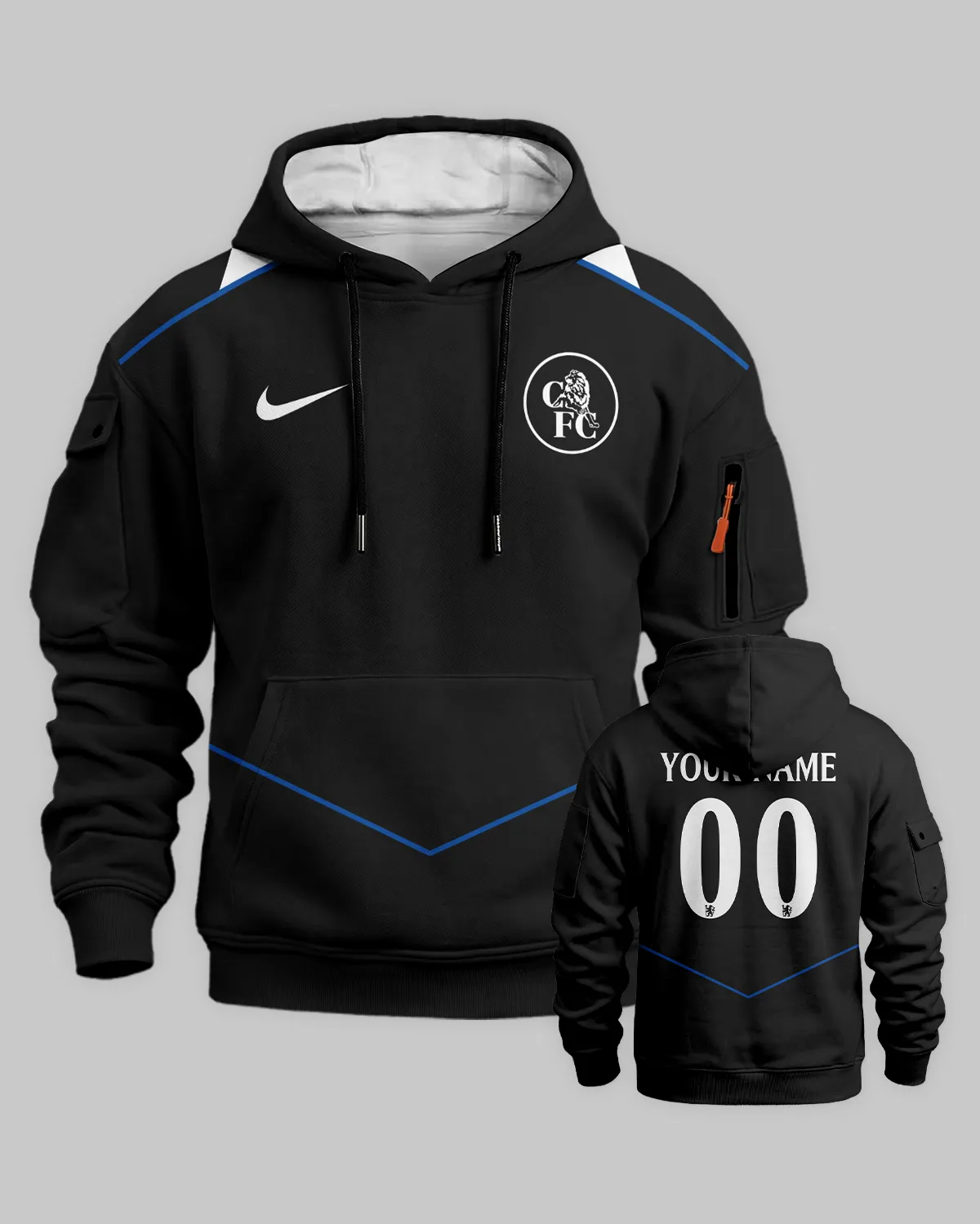 Chelsea Third Kit Cargo Hoodie All Over Prints - Gift for Chelsea Fans QTVA0104CHE01-LGE