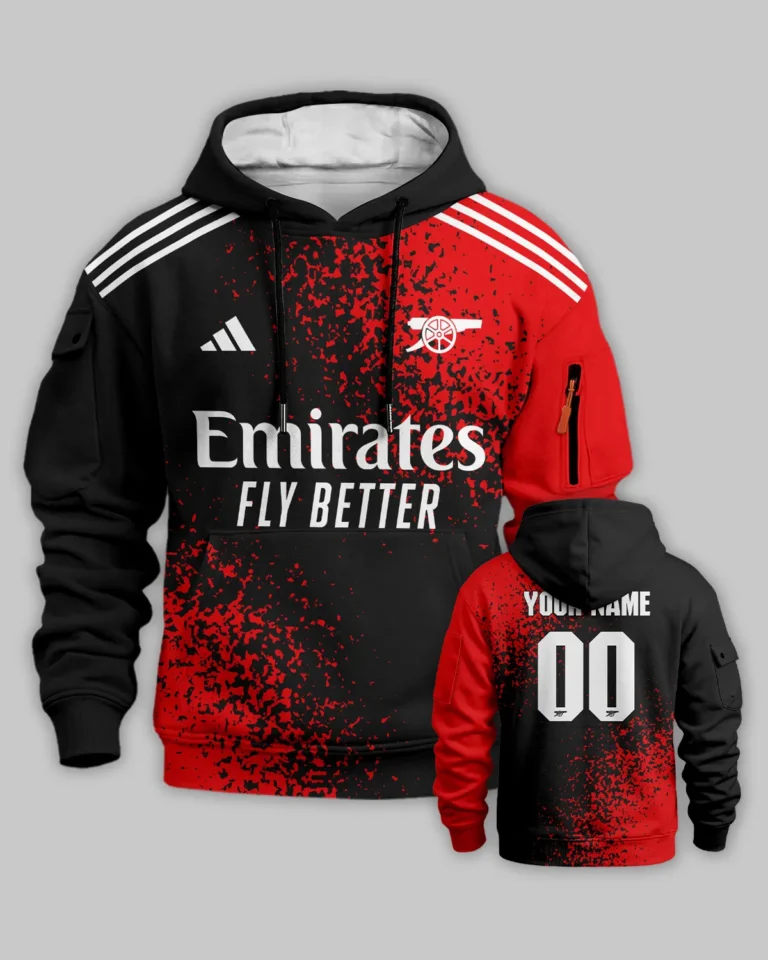 Arsenal Concept Kits Cargo Hoodie All Over Prints - Gift for Arsenal Fans QTVA3003ARS08-LGE