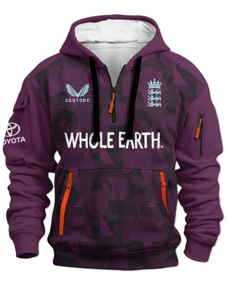 Cricket England 25/26 Pro Training Hoodie Half Zipper All Over Prints - Gift for England Fans QTCK020426ENGA6-HDF