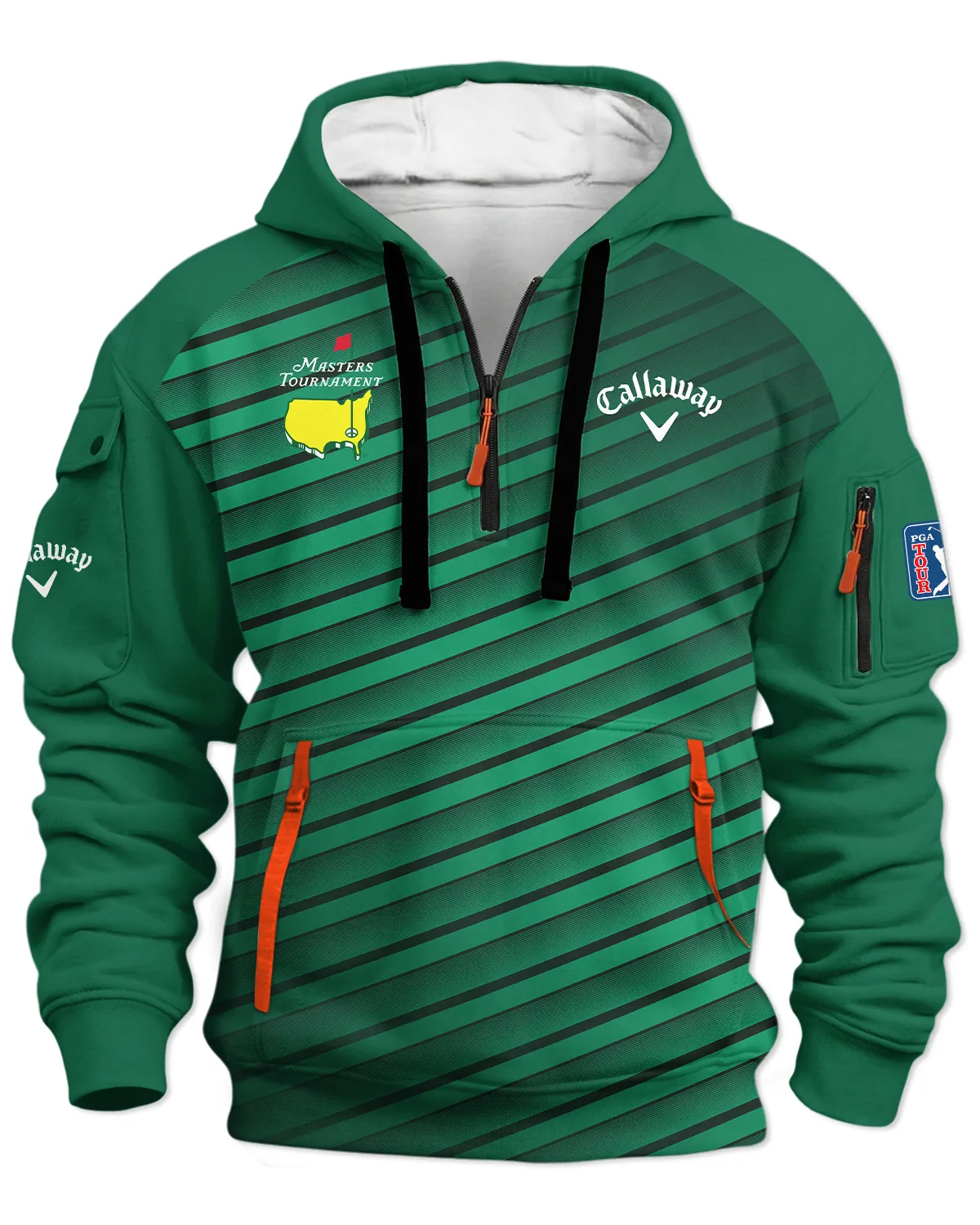 Callaway Masters Tournament Hoodie Half Zipper All Over Prints - Gift for Golf Fans QTMT010426A1CLW-HDF - Image 2