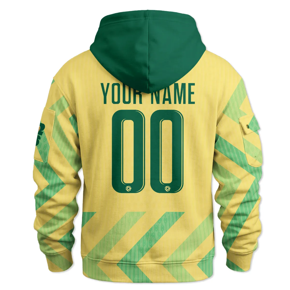 Australia Concept Jersey Hoodie Half Zipper All Over Prints - Gift for Australia Fans QTAU030426A2-HDF - Image 3